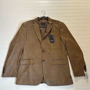 HECHTER Paris Taupe Suede Blazer